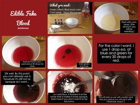 fake blood recipe for clothes|diy blood spectrum recipes.